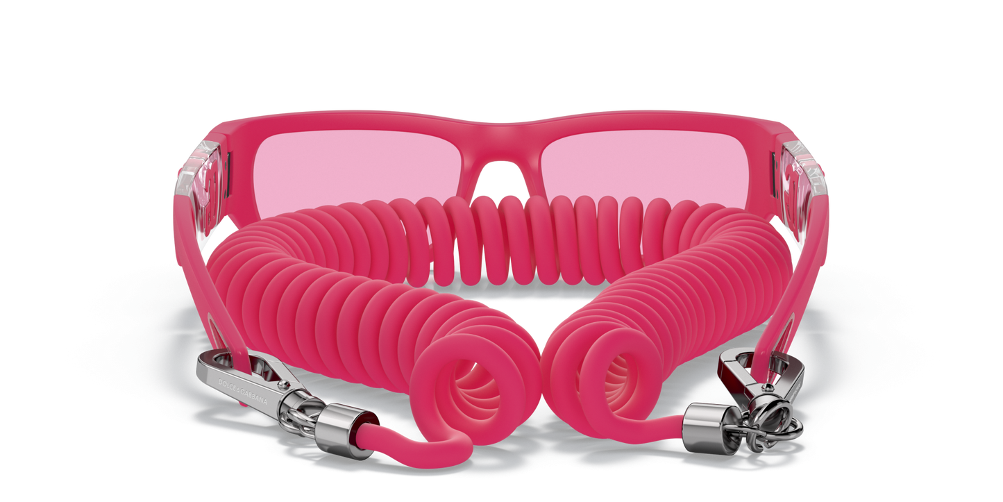 Dolce &amp; Gabbana DG6172 Pink Rubber-Pink Sunglasses