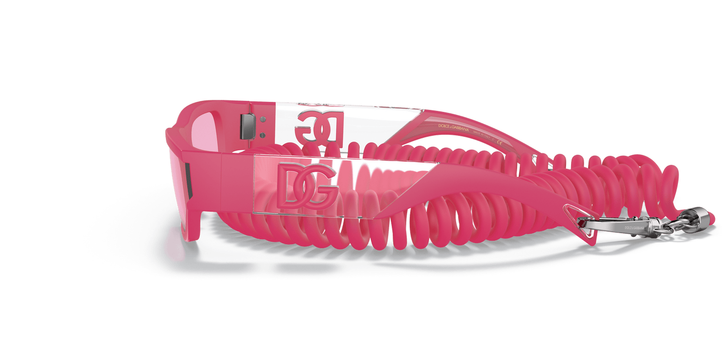 Dolce &amp; Gabbana DG6172 Pink Rubber-Pink Sunglasses