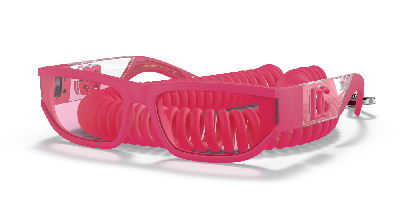 Dolce &amp; Gabbana DG6172 Pink Rubber-Pink Sunglasses