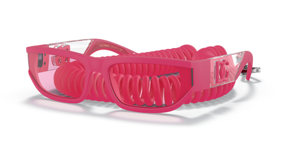 Dolce &amp; Gabbana DG6172 Pink Rubber-Pink Sunglasses