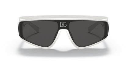 משקפי שמש דולצ'ה וגבאנה לבן-אפור כהה | Dolce&Gabbana DG6177 White-Dark Grey