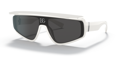 משקפי שמש דולצ'ה וגבאנה לבן-אפור כהה | Dolce&Gabbana DG6177 White-Dark Grey