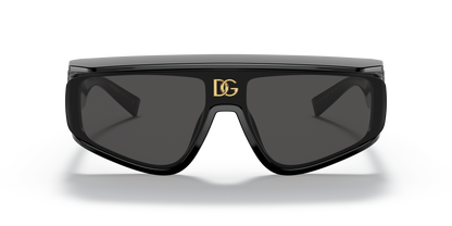 משקפי שמש דולצ'ה וגבאנה שחור-אפור כהה | Dolce&Gabbana DG6177 Black-Dark Grey