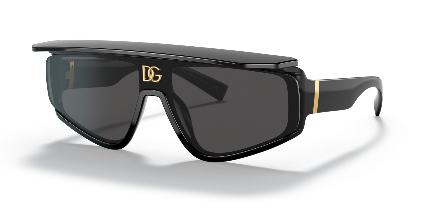 משקפי שמש דולצ'ה וגבאנה שחור-אפור כהה | Dolce&Gabbana DG6177 Black-Dark Grey