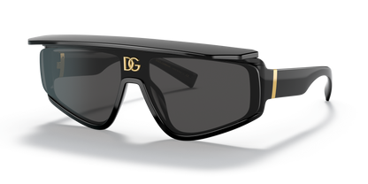 משקפי שמש דולצ'ה וגבאנה שחור-אפור כהה | Dolce&Gabbana DG6177 Black-Dark Grey