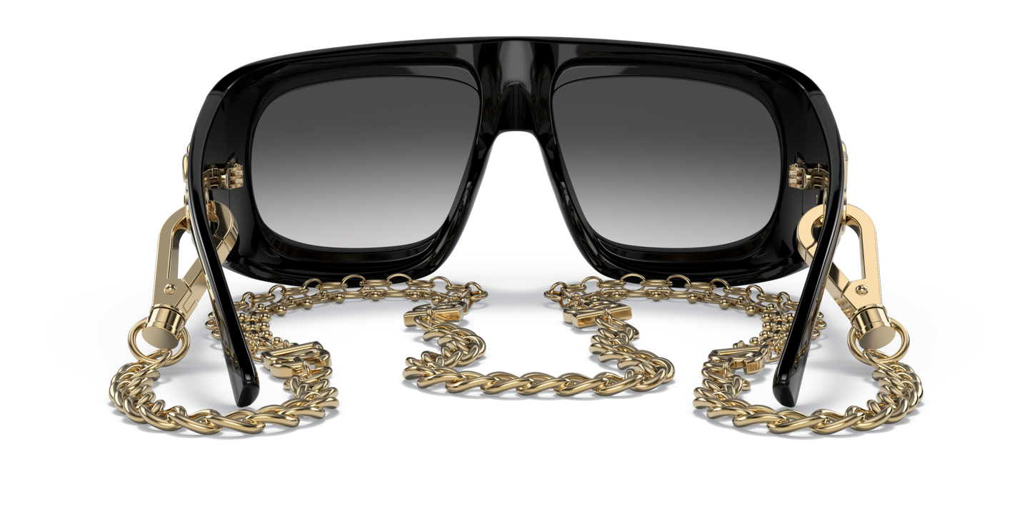 Dolce &amp; Gabbana Sunglasses Black-Grey Gradient | Dolce&amp;Gabbana DG6178 Black-Grey Gradient