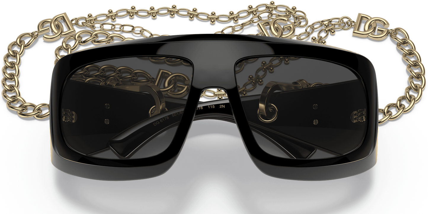 Dolce &amp; Gabbana Sunglasses Black-Grey Gradient | Dolce&amp;Gabbana DG6178 Black-Grey Gradient