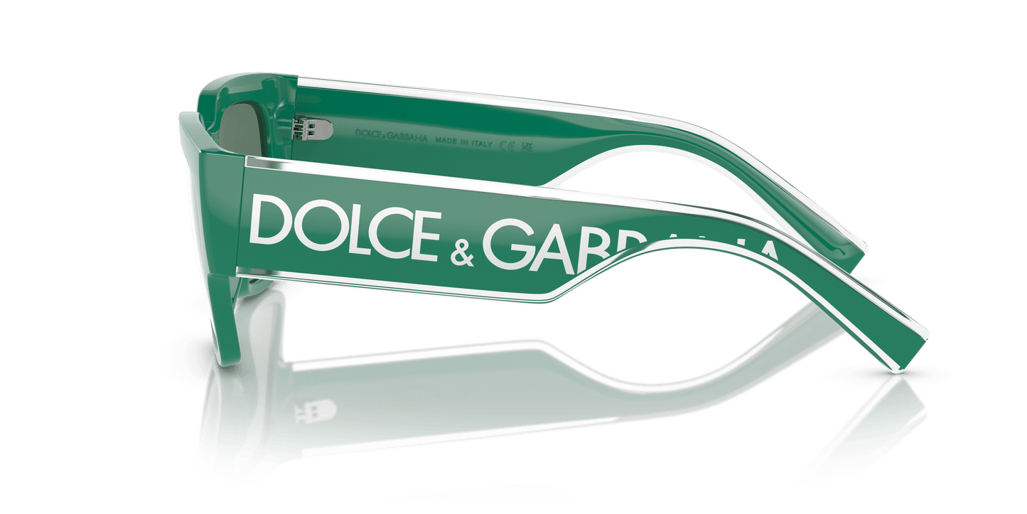 Dolce &amp; Gabbana DG6184 Green-Petrol Green Mirror Silver Sunglasses