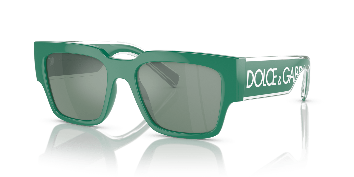 Dolce &amp; Gabbana DG6184 Green-Petrol Green Mirror Silver Sunglasses