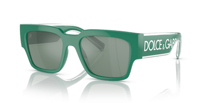 Dolce &amp; Gabbana DG6184 Green-Petrol Green Mirror Silver Sunglasses