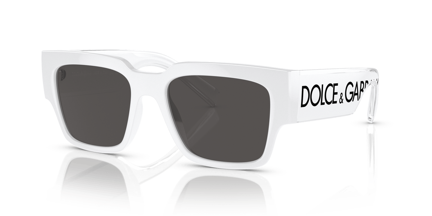 משקפי שמש דולצ'ה וגבאנה לבן-אפור כהה | Dolce&Gabbana DG6184 White-Dark Grey