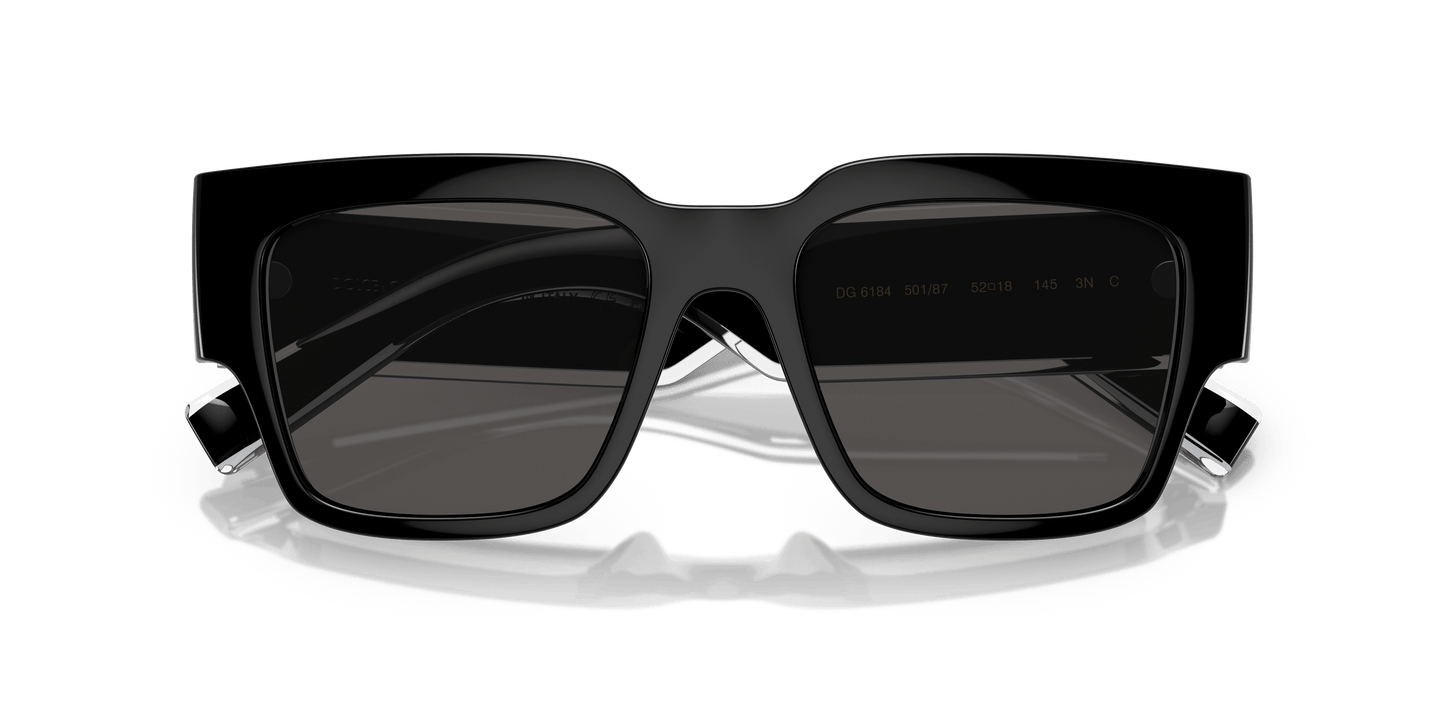 Dolce &amp; Gabbana Sunglasses Black-Dark Grey | Dolce&amp;Gabbana DG6184 Black-Dark Grey