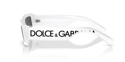 משקפי שמש דולצ'ה וגבאנה לבן-אפור כהה | Dolce&Gabbana DG6187 White-Dark Grey