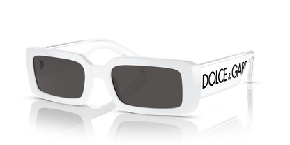 משקפי שמש דולצ'ה וגבאנה לבן-אפור כהה | Dolce&Gabbana DG6187 White-Dark Grey