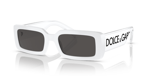 Dolce &amp; Gabbana Sunglasses White-Dark Grey | Dolce&amp;Gabbana DG6187 White-Dark Grey