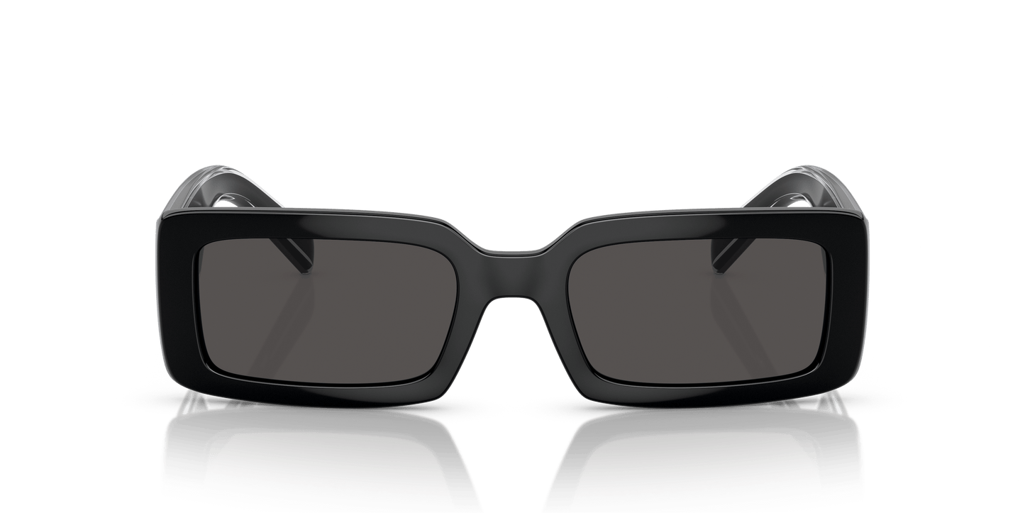 משקפי שמש דולצ'ה וגבאנה שחור-אפור כהה | Dolce&Gabbana DG6187 Black-Dark Grey