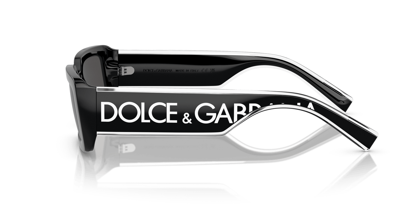 משקפי שמש דולצ'ה וגבאנה שחור-אפור כהה | Dolce&Gabbana DG6187 Black-Dark Grey