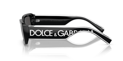משקפי שמש דולצ'ה וגבאנה שחור-אפור כהה | Dolce&Gabbana DG6187 Black-Dark Grey