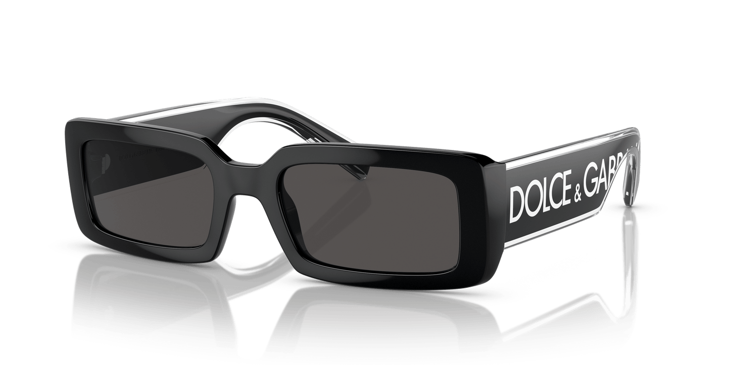 משקפי שמש דולצ'ה וגבאנה שחור-אפור כהה | Dolce&Gabbana DG6187 Black-Dark Grey