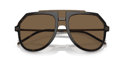 משקפי שמש דולצ'ה וגבאנה הוואנה-חום כהה | Dolce&Gabbana DG6195 Havana-Dark Brown