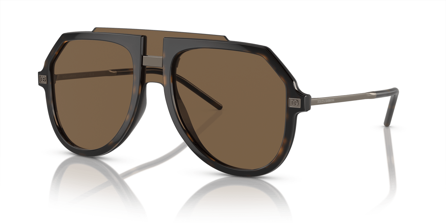 משקפי שמש דולצ'ה וגבאנה הוואנה-חום כהה | Dolce&Gabbana DG6195 Havana-Dark Brown