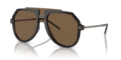 משקפי שמש דולצ'ה וגבאנה הוואנה-חום כהה | Dolce&Gabbana DG6195 Havana-Dark Brown