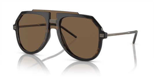 משקפי שמש דולצ'ה וגבאנה הוואנה-חום כהה | Dolce&Gabbana DG6195 Havana-Dark Brown