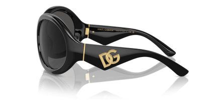 משקפי שמש דולצ'ה וגבאנה שחור-אפור כהה | Dolce&Gabbana DG6201 Black-Dark Grey