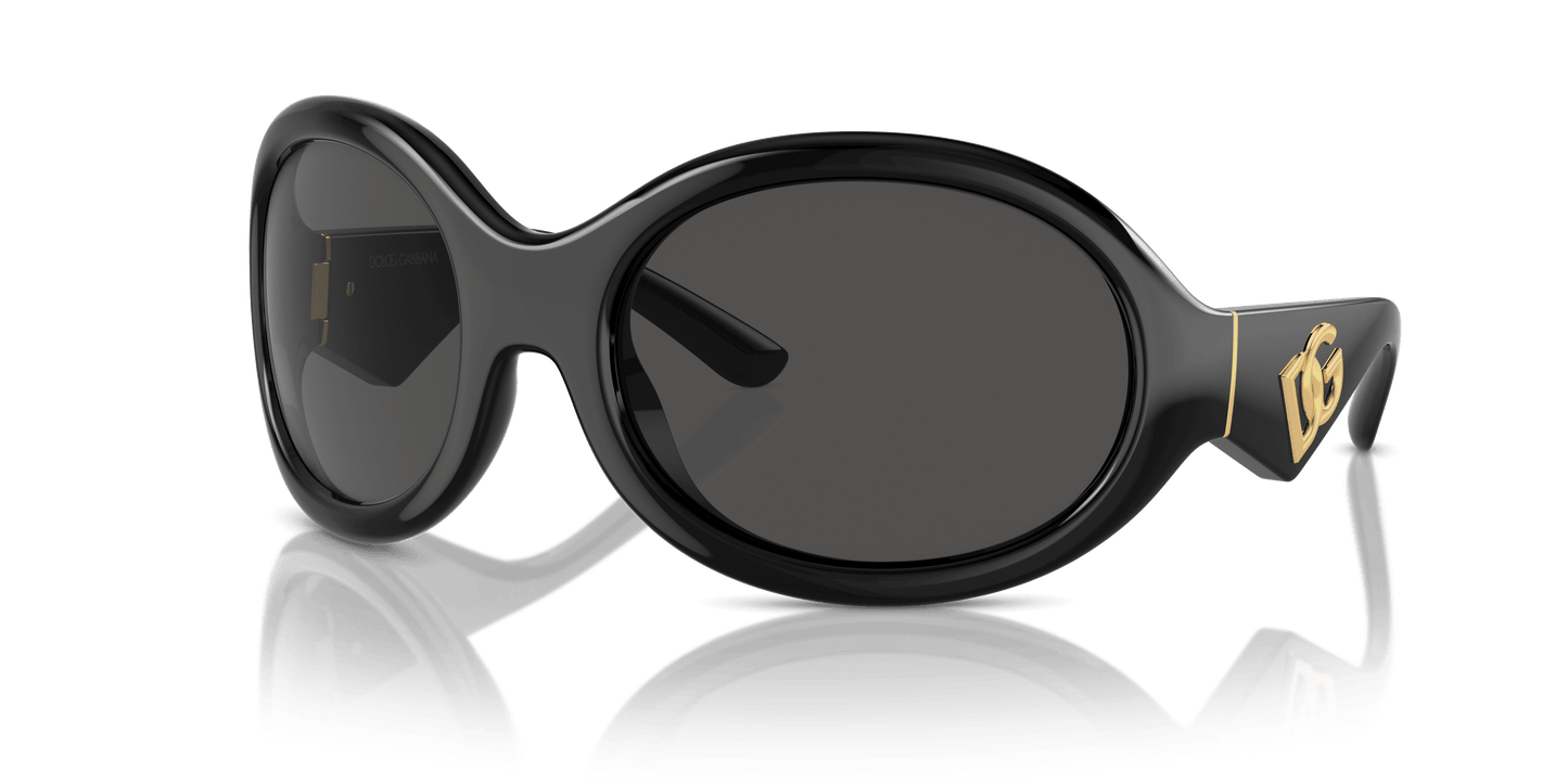 משקפי שמש דולצ'ה וגבאנה שחור-אפור כהה | Dolce&Gabbana DG6201 Black-Dark Grey
