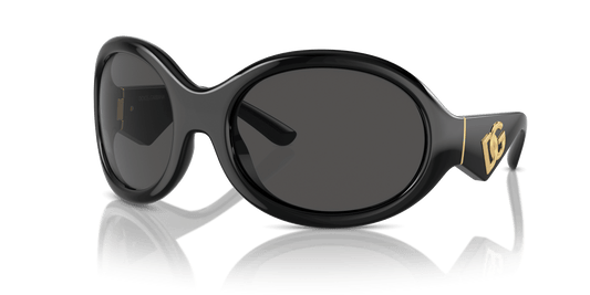 משקפי שמש דולצ'ה וגבאנה שחור-אפור כהה | Dolce&Gabbana DG6201 Black-Dark Grey