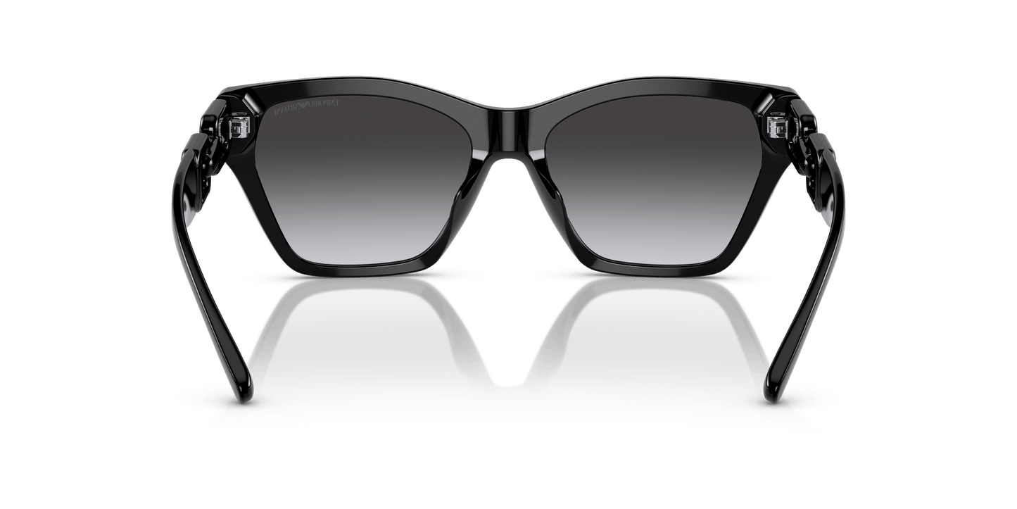 משקפי שמש של דולצ'ה וגבאנה עשן שחור מבריק | Emporio Armani EA4203U Shiny Black-Gradient Smoke