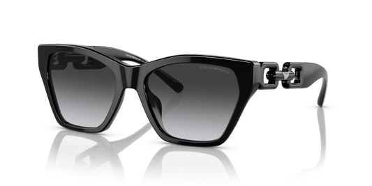 משקפי שמש של דולצ'ה וגבאנה עשן שחור מבריק | Emporio Armani EA4203U Shiny Black-Gradient Smoke
