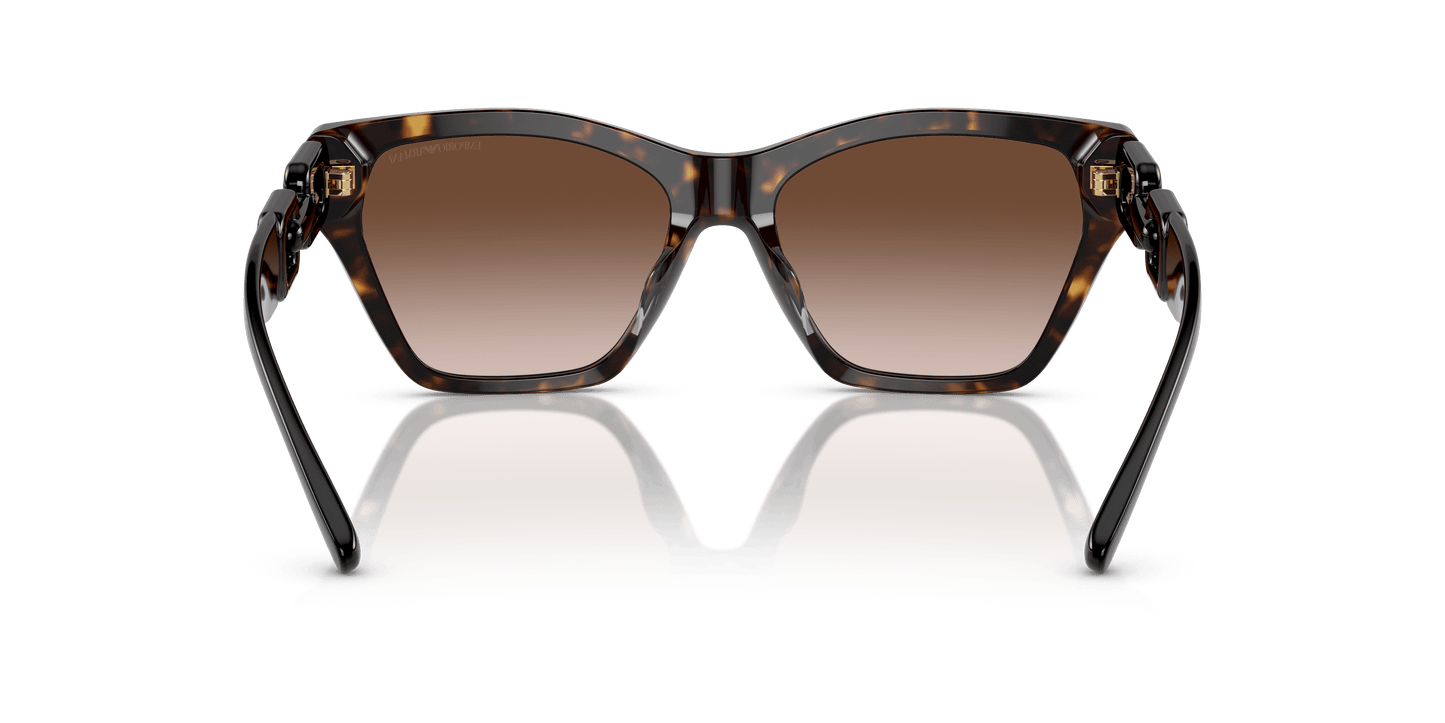 משקפי שמש דולצ'ה וגבאנה חום מבריק בהוואנה | Emporio Armani EA4203U Shiny Havana-Gradient Brown
