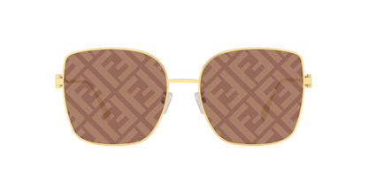 Fendi Sunglasses Gold-Brown Mirror | FENDI FE40013U Gold-Brown Mirror