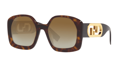 משקפי שמש פנדי צב-חום גראד חום | FENDI FE40048U Brown Tortoise-Brown Grad