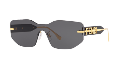 Fendi Sunglasses Gold Shiny-Grey | FENDI FE40066U Gold Shiny-Grey