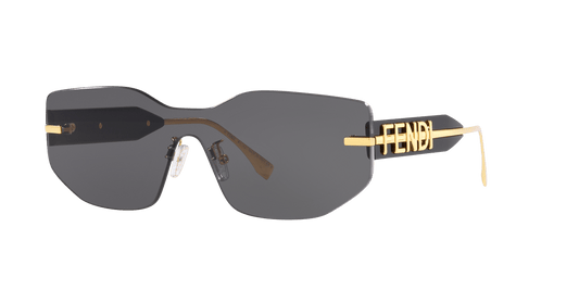 Fendi Sunglasses Gold Shiny-Grey | FENDI FE40066U Gold Shiny-Grey