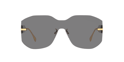 Fendi Sunglasses Gold Shiny-Grey | FENDI FE40067U Gold Shiny-Grey