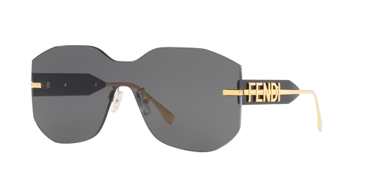 Fendi Sunglasses Gold Shiny-Grey | FENDI FE40067U Gold Shiny-Grey