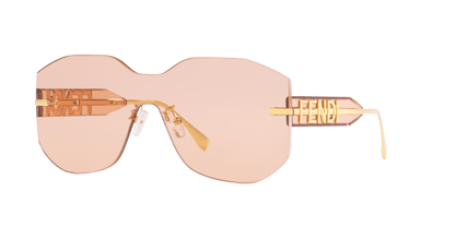 Fendi Sunglasses Gold Shiny-Pink | FENDI FE40067U Gold Shiny-Pink