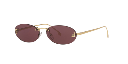 Fendi Gold-Violet Sunglasses | FENDI FE4075US Gold-Violet