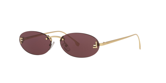 Fendi Gold-Violet Sunglasses | FENDI FE4075US Gold-Violet