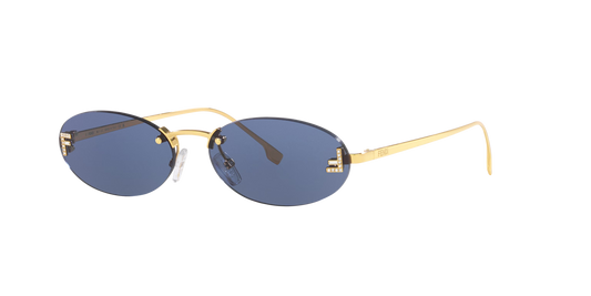 Fendi Gold-Blue Sunglasses | FENDI FE4075US Gold-Blue