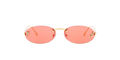 Fendi Gold-Red Sunglasses | FENDI FE4075US Gold-Red