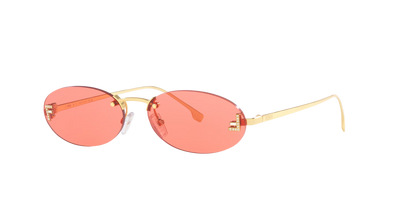 Fendi Gold-Red Sunglasses | FENDI FE4075US Gold-Red