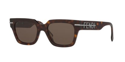 Fendi Tortoise-Brown Sunglasses | FENDI FE40078I Tortoise-Brown