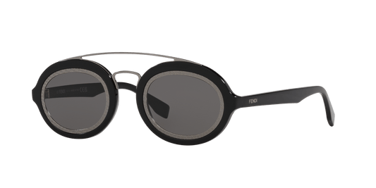 Fendi Black-Grey Sunglasses | FENDI Ffaround Black-Grey