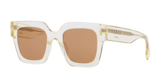 משקפי שמש פנדי צהוב-חום | FENDI Roma FE40101I Yellow-Brown