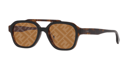 Fendi Sunglasses Black-Brown | FENDI Bilayer FE40076U Black-Brown