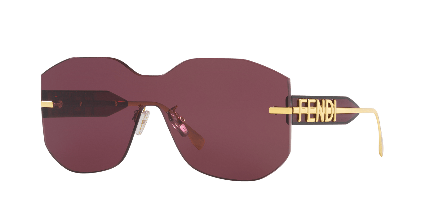 Fendi Gold-Purple Sunglasses | FENDI Fendigraphy FE40067U Gold-Purple
